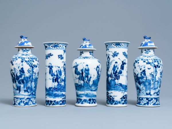 Chinees blauw-en-wit porselein en Delfts aardewerk